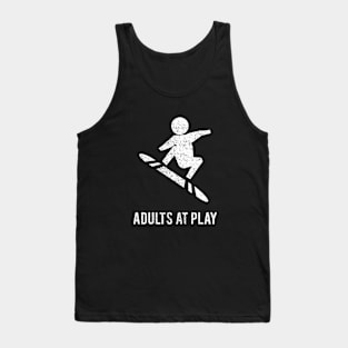 Snowboarding Adults at Play Tank Top